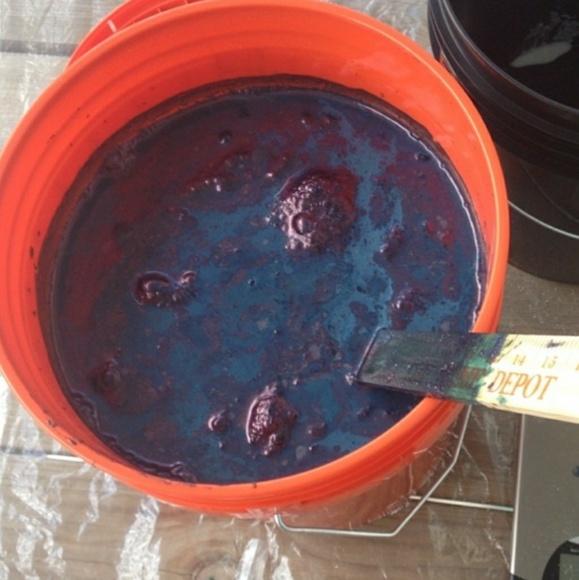 Indigo Shibori silk scarf/shawl/wrap - Picture 8 of 8